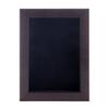 11x14 Shadow Box Frame Brown Walnut Wood | with a 3/4" Usable Display Depth | Includes a Black Real Suede Texture Acid-Free Backing Board, UV Resistant Acrylic, and Hanging Hardware view 2