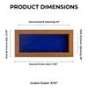 10x20 Shadow Box Frame Light Brown Wood | with a 3/4" Usable Display Depth | Includes a Royal Blue Real Suede Texture Acid-Free Backing Board, UV Resistant Acrylic, and Hanging Hardware view 4
