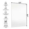 Poster Palooza 5.5x8.5 Acrylic Non-Glare Plexiglass (1-sheet) Replacement Plastic Glass for 5.5x8.5 Picture Frame UV & Shatter-Resistant Plexiglass Cover Sheet view 3