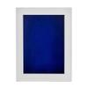 11x14 Shadow Box Frame White Wood | with a 3/4" Usable Display Depth | Includes a Royal Blue Real Suede Texture Acid-Free Backing Board, UV Resistant Acrylic, and Hanging Hardware view 3