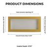13x34 Shadow Box Frame Natural Wood | with a 3/4" Usable Display Depth | Includes a White Real Suede Texture Acid-Free Backing Board, UV Resistant Acrylic, and Hanging Hardware view 4