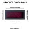 10x20 Shadow Box Frame Charcoal Gray Wood | with a 3/4" Usable Display Depth | Includes a Dark Berry Real Suede Texture Acid-Free Backing Board, UV Resistant Acrylic, and Hanging Hardware view 4