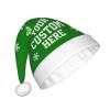Personalized Christmas Hat Funny Santa Hat Christmas Personalized Hat Family Womens Mens Christmas Decor Hat Green Santa Hat view 2