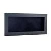 10x20 Shadow Box Frame Charcoal Gray Wood | with a 3/4" Usable Display Depth | Includes a Black Real Suede Texture Acid-Free Backing Board, UV Resistant Acrylic, and Hanging Hardware view 1