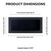 10x20 Shadow Box Frame Charcoal Gray Wood | with a 3/4" Usable Display Depth | Includes a Black Real Suede Texture Acid-Free Backing Board, UV Resistant Acrylic, and Hanging Hardware view 4