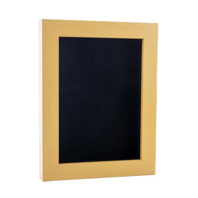 11x14 Shadow Box Frame Natural Wood | with a 3/4" Usable Display Depth | Includes a Black Real Suede Texture Acid-Free Backing Board, UV Resistant Acrylic, and Hanging Hardware