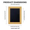 11x14 Shadow Box Frame Natural Wood | with a 3/4" Usable Display Depth | Includes a Black Real Suede Texture Acid-Free Backing Board, UV Resistant Acrylic, and Hanging Hardware view 4