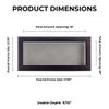 10x20 Shadow Box Frame Brown Walnut Wood | with a 3/4" Usable Display Depth | Includes a Light Grey Real Suede Texture Acid-Free Backing Board, UV Resistant Acrylic, and Hanging Hardware view 3