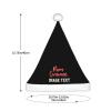 Personalized Christmas Hat Funny Santa Hat Christmas Custom Hat Family Womens Mens Christmas Decor Hat Black Santa Hat view 3