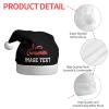 Personalized Christmas Hat Funny Santa Hat Christmas Custom Hat Family Womens Mens Christmas Decor Hat Black Santa Hat view 4