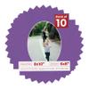 8x10 Mat Bevel Cut for 6x8 Photos - Precut Dark Purple Oval Shaped Photo Mat Board Opening - Acid Free Matte to Protect Your Pictures - Bevel Cut for Family Photos, Pack of 10 Matboards view 1