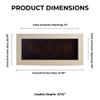 13x34 Shadow Box Frame White Washed Wood | with a 3/4" Usable Display Depth | Includes a Black Real Suede Texture Acid-Free Backing Board, UV Resistant Acrylic, and Hanging Hardware view 4