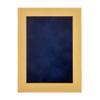 11x14 Shadow Box Frame Natural Wood | with a 3/4" Usable Display Depth | Includes a Navy Blue Real Suede Texture Acid-Free Backing Board, UV Resistant Acrylic, and Hanging Hardware view 3