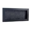 13x34 Shadow Box Frame Charcoal Gray Wood | with a 3/4" Usable Display Depth | Includes a Dark Grey Real Suede Texture Acid-Free Backing Board, UV Resistant Acrylic, and Hanging Hardware view 1