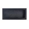 13x34 Shadow Box Frame Charcoal Gray Wood | with a 3/4" Usable Display Depth | Includes a Dark Grey Real Suede Texture Acid-Free Backing Board, UV Resistant Acrylic, and Hanging Hardware view 3