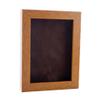 11x14 Shadow Box Frame Light Brown Wood | with a 3/4" Usable Display Depth | Includes a Brown Real Suede Texture Acid-Free Backing Board, UV Resistant Acrylic, and Hanging Hardware view 1