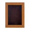 11x14 Shadow Box Frame Light Brown Wood | with a 3/4" Usable Display Depth | Includes a Brown Real Suede Texture Acid-Free Backing Board, UV Resistant Acrylic, and Hanging Hardware view 3