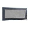 13x34 Shadow Box Frame Charcoal Gray Wood | with a 3/4" Usable Display Depth | Includes a Light Grey Real Suede Texture Acid-Free Backing Board, UV Resistant Acrylic, and Hanging Hardware view 1