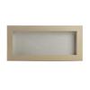 10x20 Shadow Box Frame White Washed Wood | with a 3/4" Usable Display Depth | Includes a White Real Suede Texture Acid-Free Backing Board, UV Resistant Acrylic, and Hanging Hardware view 3