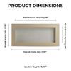 10x20 Shadow Box Frame White Washed Wood | with a 3/4" Usable Display Depth | Includes a White Real Suede Texture Acid-Free Backing Board, UV Resistant Acrylic, and Hanging Hardware view 4