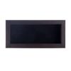 13x34 Shadow Box Frame Brown Walnut Wood | with a 3/4" Usable Display Depth | Includes a Black Real Suede Texture Acid-Free Backing Board, UV Resistant Acrylic, and Hanging Hardware view 2