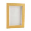 11x14 Shadow Box Frame Natural Wood | with a 3/4" Usable Display Depth | Includes a White Real Suede Texture Acid-Free Backing Board, UV Resistant Acrylic, and Hanging Hardware view 1