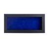 10x20 Shadow Box Frame Black Wood | with a 3/4" Usable Display Depth | Includes a Royal Blue Real Suede Texture Acid-Free Backing Board, UV Resistant Acrylic, and Hanging Hardware view 2