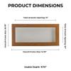 13x34 Shadow Box Frame Light Brown Wood | with a 3/4" Usable Display Depth | Includes a White Real Suede Texture Acid-Free Backing Board, UV Resistant Acrylic, and Hanging Hardware view 4