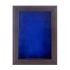 11x14 Shadow Box Frame Brown Walnut Wood | with a 3/4" Usable Display Depth | Includes a Royal Blue Real Suede Texture Acid-Free Backing Board, UV Resistant Acrylic, and Hanging Hardware view 2