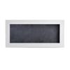 10x20 Shadow Box Frame White Wood | with a 3/4" Usable Display Depth | Includes a Dark Grey Real Suede Texture Acid-Free Backing Board, UV Resistant Acrylic, and Hanging Hardware view 3