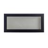 13x34 Shadow Box Frame Black Wood | with a 3/4" Usable Display Depth | Includes a White Real Suede Texture Acid-Free Backing Board, UV Resistant Acrylic, and Hanging Hardware view 2