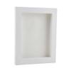 11x14 Shadow Box Frame White Wood | with a 3/4" Usable Display Depth | Includes a White Real Suede Texture Acid-Free Backing Board, UV Resistant Acrylic, and Hanging Hardware view 1