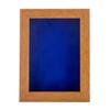 11x14 Shadow Box Frame Light Brown Wood | with a 3/4" Usable Display Depth | Includes a Royal Blue Real Suede Texture Acid-Free Backing Board, UV Resistant Acrylic, and Hanging Hardware view 3