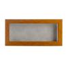 10x20 Shadow Box Frame Light Brown Wood | with a 3/4" Usable Display Depth | Includes a Light Grey Real Suede Texture Acid-Free Backing Board, UV Resistant Acrylic, and Hanging Hardware view 3