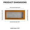 10x20 Shadow Box Frame Light Brown Wood | with a 3/4" Usable Display Depth | Includes a Light Grey Real Suede Texture Acid-Free Backing Board, UV Resistant Acrylic, and Hanging Hardware view 4