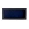 13x34 Shadow Box Frame Charcoal Gray Wood | with a 3/4" Usable Display Depth | Includes a Navy Blue Real Suede Texture Acid-Free Backing Board, UV Resistant Acrylic, and Hanging Hardware view 3