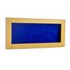 10x20 Shadow Box Frame Natural Wood | with a 3/4" Usable Display Depth | Includes a Royal Blue Real Suede Texture Acid-Free Backing Board, UV Resistant Acrylic, and Hanging Hardware view 1