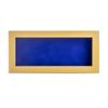 10x20 Shadow Box Frame Natural Wood | with a 3/4" Usable Display Depth | Includes a Royal Blue Real Suede Texture Acid-Free Backing Board, UV Resistant Acrylic, and Hanging Hardware view 3