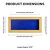 10x20 Shadow Box Frame Natural Wood | with a 3/4" Usable Display Depth | Includes a Royal Blue Real Suede Texture Acid-Free Backing Board, UV Resistant Acrylic, and Hanging Hardware view 4