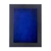 11x14 Shadow Box Frame Black Wood | with a 3/4" Usable Display Depth | Includes a Royal Blue Real Suede Texture Acid-Free Backing Board, UV Resistant Acrylic, and Hanging Hardware view 2
