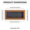 10x20 Shadow Box Frame Light Brown Wood | with a 3/4" Usable Display Depth | Includes a Dark Grey Real Suede Texture Acid-Free Backing Board, UV Resistant Acrylic, and Hanging Hardware view 4