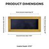 10x20 Shadow Box Frame Natural Wood | with a 3/4" Usable Display Depth | Includes a Black Real Suede Texture Acid-Free Backing Board, UV Resistant Acrylic, and Hanging Hardware view 4