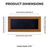 13x34 Shadow Box Frame Light Brown Wood | with a 3/4" Usable Display Depth | Includes a Black Real Suede Texture Acid-Free Backing Board, UV Resistant Acrylic, and Hanging Hardware view 4