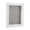 11x14 Shadow Box Frame White Wood | with a 3/4" Usable Display Depth | Includes a Light Grey Real Suede Texture Acid-Free Backing Board, UV Resistant Acrylic, and Hanging Hardware view 1
