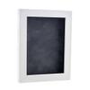 11x14 Shadow Box Frame White Wood | with a 3/4" Usable Display Depth | Includes a Dark Grey Real Suede Texture Acid-Free Backing Board, UV Resistant Acrylic, and Hanging Hardware view 1