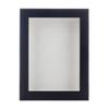 11x14 Shadow Box Frame Black Wood | with a 3/4" Usable Display Depth | Includes a White Real Suede Texture Acid-Free Backing Board, UV Resistant Acrylic, and Hanging Hardware view 2