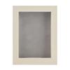 11x14 Shadow Box Frame White Washed Wood | with a 3/4" Usable Display Depth | Includes a Light Grey Real Suede Texture Acid-Free Backing Board, UV Resistant Acrylic, and Hanging Hardware view 3
