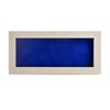 10x20 Shadow Box Frame White Washed Wood | with a 3/4" Usable Display Depth | Includes a Royal Blue Real Suede Texture Acid-Free Backing Board, UV Resistant Acrylic, and Hanging Hardware view 3