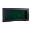 10x20 Shadow Box Frame Charcoal Gray Wood | with a 3/4" Usable Display Depth | Includes a Forest Green Real Suede Texture Acid-Free Backing Board, UV Resistant Acrylic, and Hanging Hardware view 1