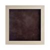 13x13 Shadow Box Frame White Washed Wood | with a 3/4" Usable Display Depth | Includes a Brown Real Suede Texture Acid-Free Backing Board, UV Resistant Acrylic, and Hanging Hardware view 3